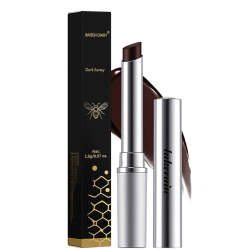 Honey Lipstick Tinted Lip Balm - Sheer Hydrating Lipstick for All Skin Tones - Moisturizing Lip Color, Nourishing Lip Balm with a Hint of Natural Black Cherry Tint BAISEN DIARY Au supplements