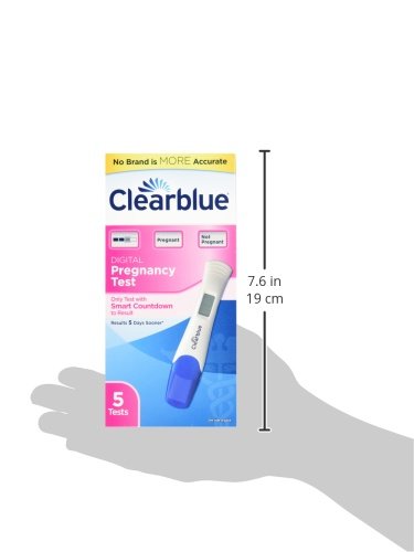 Clearblue Digital Pregnancy Test with Smart Countdown, Multi, 5 count Clearblue Au supplements