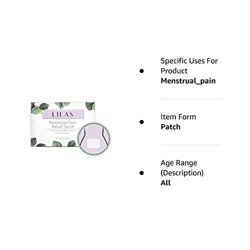 LILAS Period Cramps Pain Relief Patch - Pack of 10 LILAS Au supplements