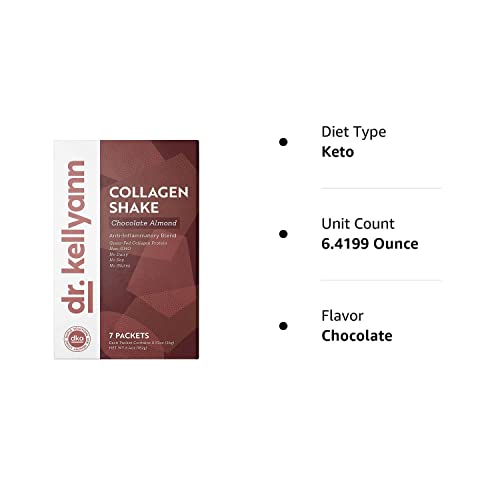 Dr. Kellyann Keto Chocolate Almond Shakes - 100% Grass Fed Collagen Protein by Bone Dr. Kellyann Au supplements