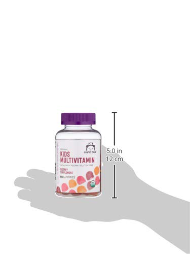 Amazon Brand - Mama Bear Organic Kids Multivitamin, 60 Gummies, 1 Month Supply (Packaging May Vary), Berry, Cherry & Orange Mama Bear Au supplements