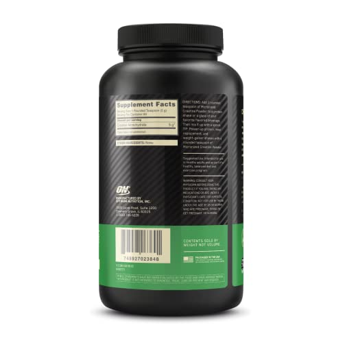 Optimum Nutrition Micronized Creatine Monohydrate Powder, Unflavored, Keto Friendly Optimum Nutrition Au supplements