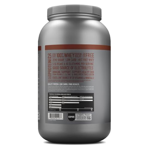 Isopure Dutch Chocolate Whey Isolate Protein Powder with Vitamin C & Zinc for Immune Isopure Au supplements