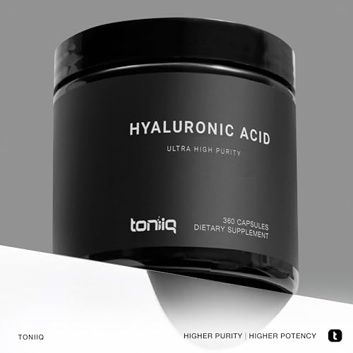 Toniiq Ultra High Purity Hyaluronic Acid Supplements - 95%+ Highly Purified and Bioavailab Toniiq Au supplements