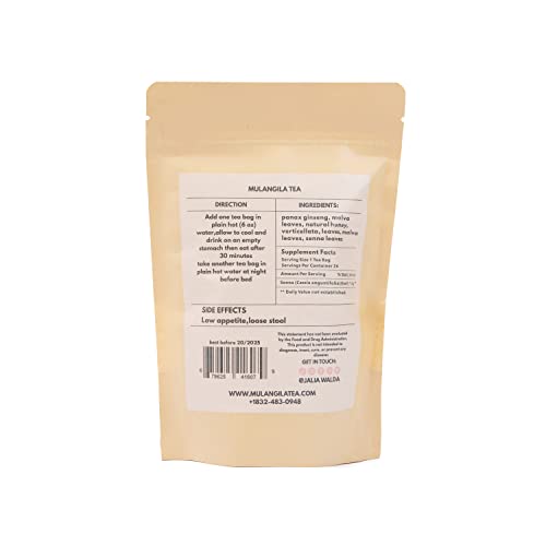 Naturally Slim Herbal Tea Blend: Body Shaping, Metabolism Boosting, Appetite Suppressing MULANGILA TEA Au supplements