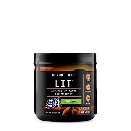 BEYOND RAW LIT | Clinically Dosed Pre-Workout Powder | Contains Caffeine, L-Citrulline BEYOND RAWAU supplements