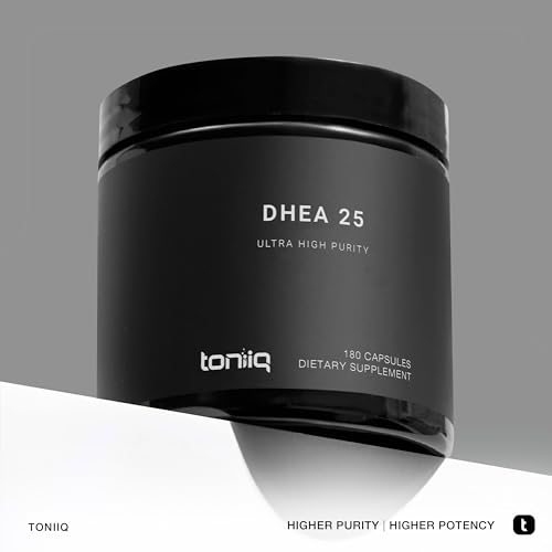 Toniiq Ultra High Strength DHEA Capsules - DHEA for Men and Ladies - 25mg Micronized Toniiq Au supplements