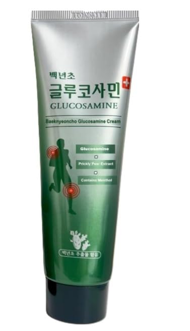 Baeknyencho Glucosamine Body Massage Cream 150ml x 2 EA. Fragrance-Free & Paraben Free. Natural Gel for Massage Therapy Generic Au supplements
