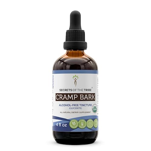 Secrets of the Tribe Cramp Bark USDA Organic | Alcohol-Free Extract, High-Potency Herbal Drops Secrets of the Tribe Au supplements