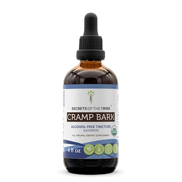 Secrets of the Tribe Cramp Bark USDA Organic | Alcohol-Free Extract, High-Potency Herbal Drops Secrets of the Tribe Au supplements