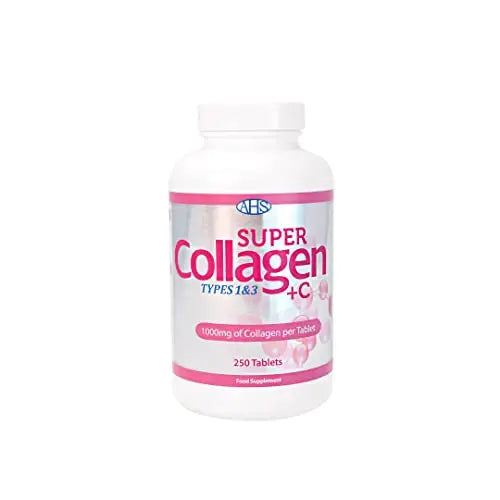 AHS Super Collagen Plus C Tablets - Pack of 250 Tablets (Also 120 + 90 Counts) 3 Sizes! 6000MG PER AHSAU supplements