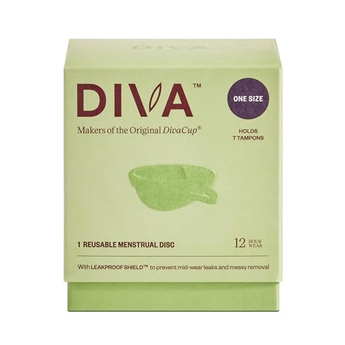 Diva Disc - Comfortable, Reusable Menstrual Disc with Leakproof Shield - Period Disc for Up to 12 Hours DivaCup Au supplements