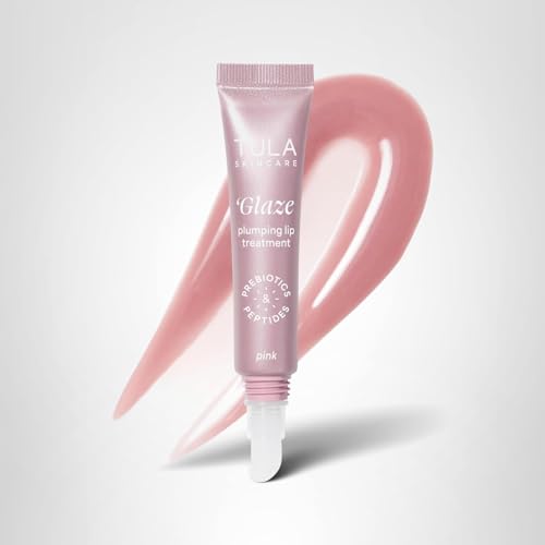 TULA Skin Care Rose Glow + Get It Lip Balm - Hydrating Peptide Lip Treatment with Hyaluronic Acid & Vitamin E, 0.28 oz., Rosy Tint TULA Au supplements