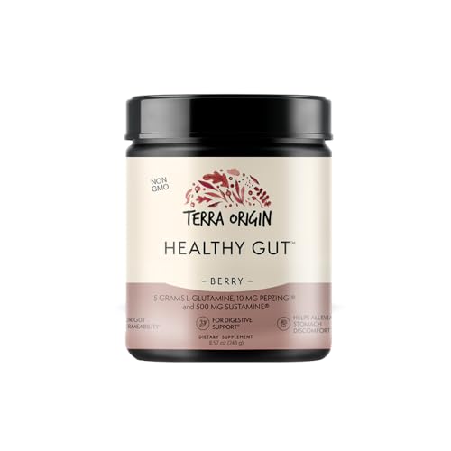 TERRA ORIGIN Healthy Gut Powder (Berry Flavor) |30-Servings with L-Glutamine, Zinc TERRA ORIGIN Au supplements