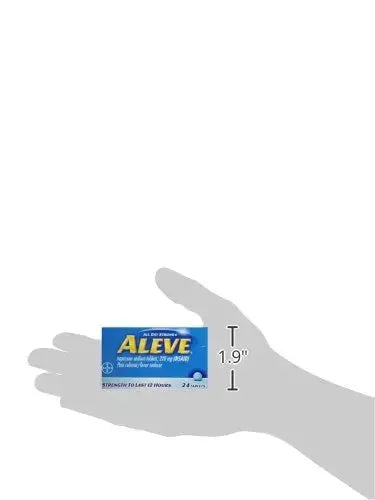 Aleve Tablets with Naproxen Sodium, 220mg (NSAID) Pain Reliever/Fever Reducer, 24 Count, Blue AleveAu supplements
