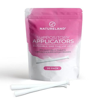 Natureland [20/40 Pack Vaginal Suppository Applicators for Women,Soft Tip Auxiliary Tool for Pills Natureland Au supplements