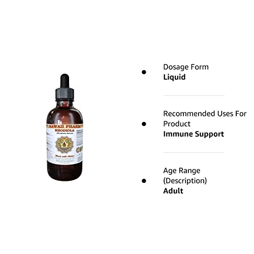 HawaiiPharm Rhodiola Liquid Extract, Organic Rhodiola (Rhodiola Rosea) Tincture 4 oz HawaiiPharm Au supplements