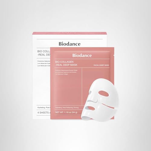 BIODANCE Bio-Collagen Real Deep Mask, Hydrating Overnight Hydrogel Face Mask, Pore Minimizing, Elasticity, Plumping, Travel Essentials & Self Care Gifts for Women, Korean Skin Care | 1.19oz(34g) x 4ea BIODANCE Au supplements