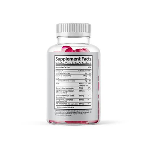 (Official 2 Pack) Slimming Gummies It Works with Apple Cider Vinegar and Sicilian Blood Orange Extract Max-Bio Au supplements