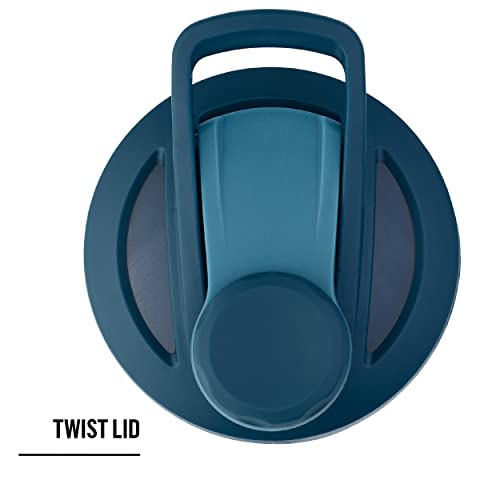 BlenderBottle Strada Twist Cap Shaker Cup Insulated Stainless Steel Water Bottle with Wire BlenderBottleUS supplements