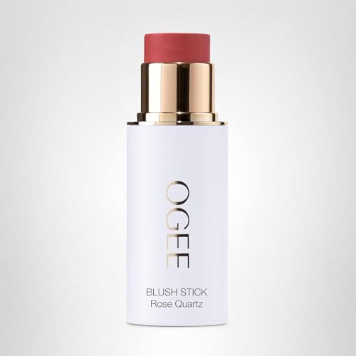 Ogee Sculpted Face Stick (ROSE QUARTZ - ROSE BLUSH) Certified Organic Blush Stick - Multi-Use Cream Blush Stick for Cheeks, Lips & Face Ogee Au supplements