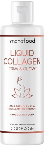Codeage Liquid Collagen Supplement Chocolate Flavor, Beauty Trim & Glow Liposomal Codeage Au supplements