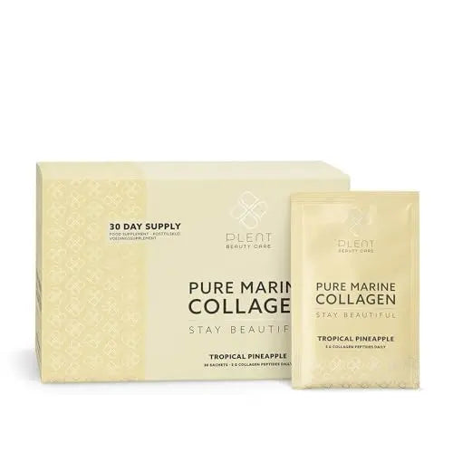 Plent Pure Marine Collagen Tropical Pineapple - Stay Beautiful - 5G Collagen Peptides Daily PlentAU supplements