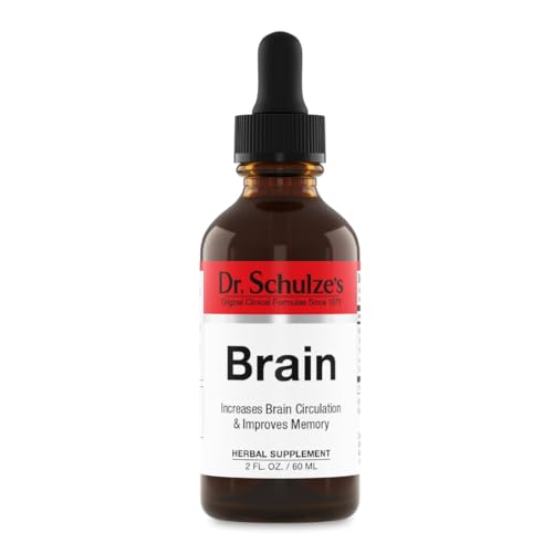 Brain Formula 2 oz. - Vegan and Wild-Harvested | Stimulates Circulation and and Improved Dr. Schulze's Au supplements