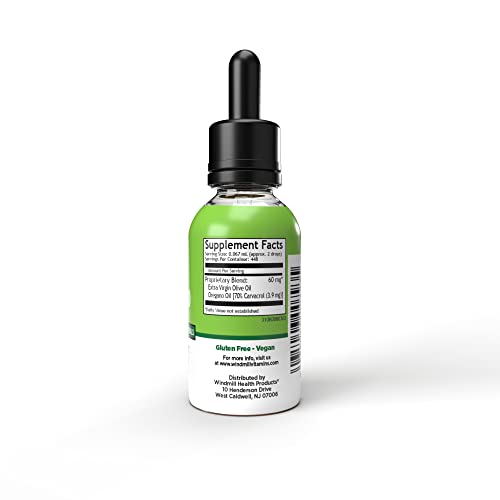 Windmill Natural Vitamins Oil of Oregano, Herbal Blend for Immune Support, Supports Digestive Health, 1 fl oz, 448 Servings Windmill Au supplements