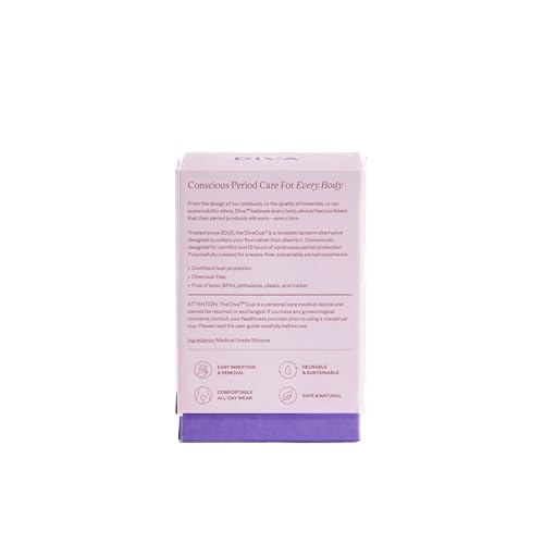 DivaCup - BPA-Free Reusable Menstrual Cup - Leak-Free Feminine Hygiene - Tampon and Pad DivaCup Au supplements
