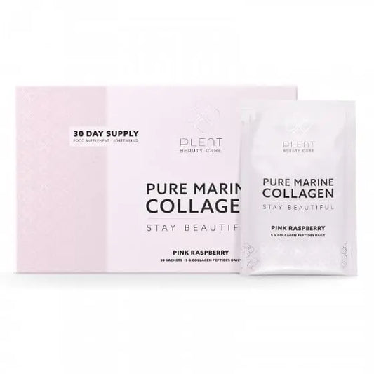 Plent Pure Marine Collagen Pink Raspberry - Stay Beautiful - 5G Collagen Peptides Daily - 30 Sachets PlentAU supplements