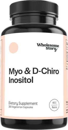 Myo-Inositol & D-Chiro Inositol Capsules, 90-Day Supply, 40:1 Ratio for Hormonal Balance Wholesome Story Au supplements