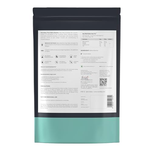 Nutrabay Pure 100% Beta Alanine Powder, Pre Workout supplement for Men & Women Nutrabay Au supplements