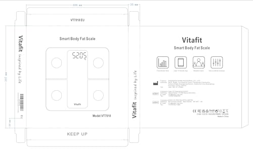 Vitafit Smart Scales for Body Weight and Fat Percentage, Weighing Professional Since 2001 Vitafit Au supplements
