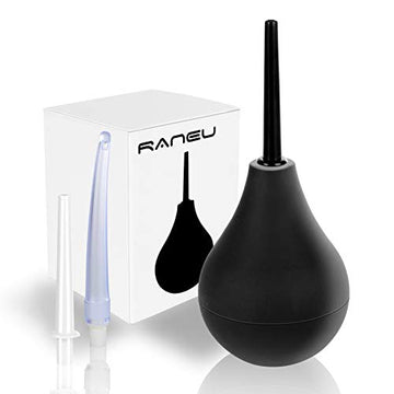 RANEU Enema Bulb Douche Enema Kit for Women & Men with 3 Nozzles (Black, 4 Piece Set) RANEU Au supplements