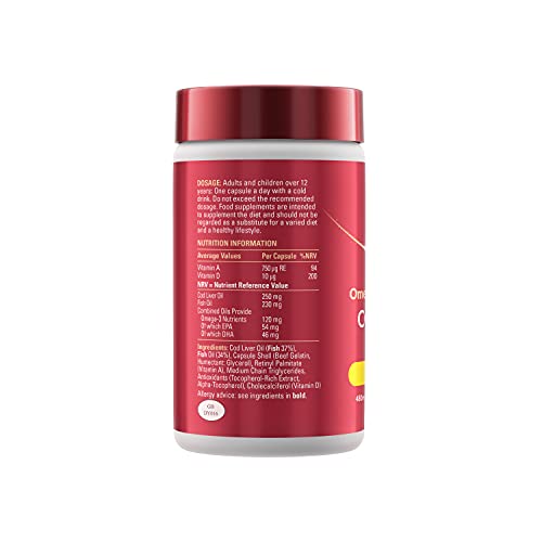 Seven Seas Cod Liver Oil Tablets With Omega-3, Fish Oil, One A Day, 4 Months Supply Seven Seas Au supplements