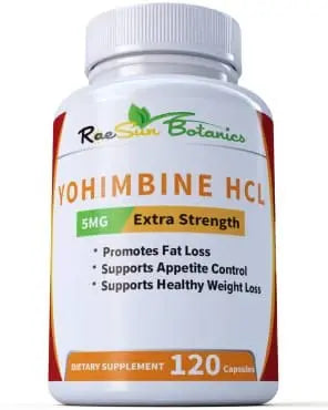 RaeSun Botanics Yohimbine HCL Bark Extract Extra Strength Supplement 5mg x 120ct RaeSun BotanicsAU supplements