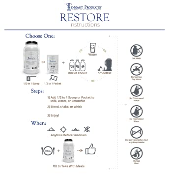 Restore Vanilla Veggie Protein | Premium Plant-Based Protein - 100% Natural and Omega 3 Fusion, Including Pea Protein Isolate - Low Carb, Keto, Dairy Free - 30 Day Supply Dr. Tennant's Dr. Tennant's Au supplements