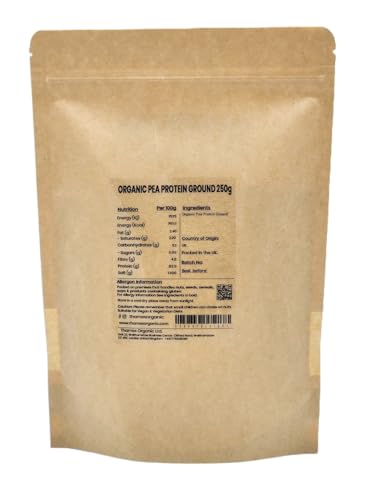 Thames Organic Organic Pea Protein Ground - Premium Vegan Supplement for Muscle Growth & Dietary Plans 250g Thames Organic Au supplements