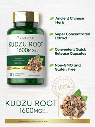 Carlyle Kudzu Root | 100 Extract Capsules | Non-GMO and Gluten Free Formula Carlyle Au supplements