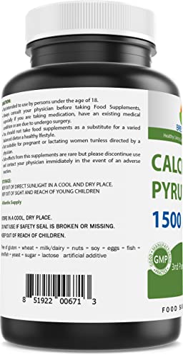 Brieofood Calcium Pyruvate 1500mg per Serving - 240 Vegetarian Capsules Brieofood Au supplements