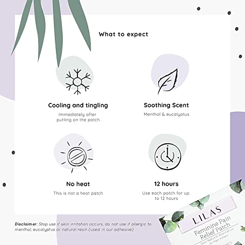 LILAS Period Cramps Pain Relief Patch - Pack of 10 LILAS Au supplements