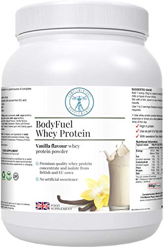 Complementary Supplements - BodyFuel Whey Protein Isolate & Concentrate Vanilla Flavour Complementary Supplements Au supplements