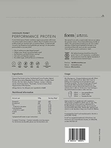 Form Performance Protein - Vegan Protein Powder - 30g of Plant Based Protein per Serving Form Au supplements