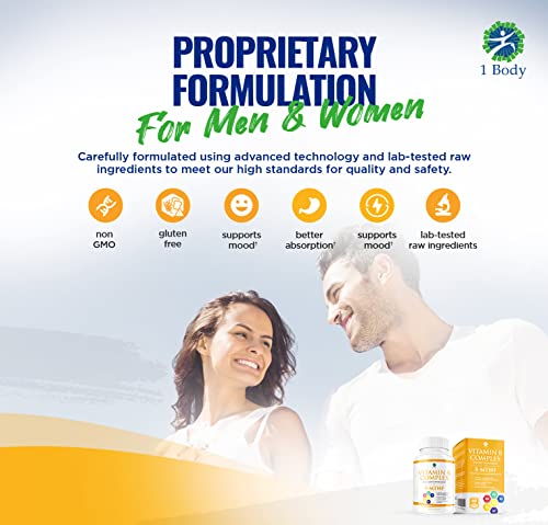 1 Body Vitamin B Complex – 5-MTHF Folate with B1, B2, B5, B6 1 Body Au supplements