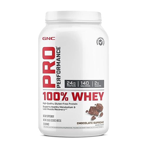 GNC Pro Performance 100% Whey Protein Powder - Chocolate Supreme, 25 Servings GNC Au supplements