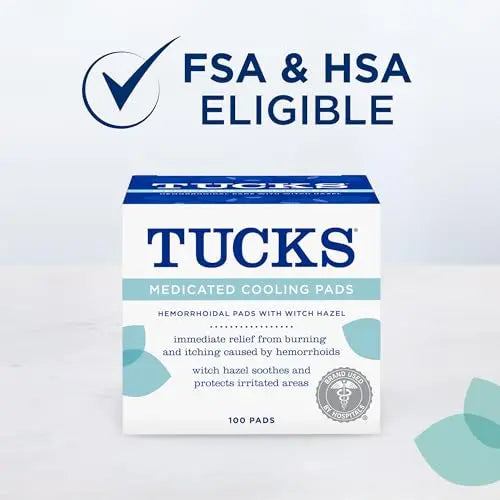 TUCKS Medicated Cooling Pads, 100 Count – Hemorrhoid Pads with Witch Hazel, Cleanses Sensitive Areas, Protects from Irritation, Hemorrhoid Treatment, Medicated Pads Used by Hospitals TUCKS Au supplements