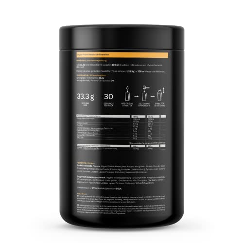Vegan Protein Powder | 1kg | 30 Servings | 4 Protein Sources | Perform (Double Chocolate) ROS Nutrition Au supplements
