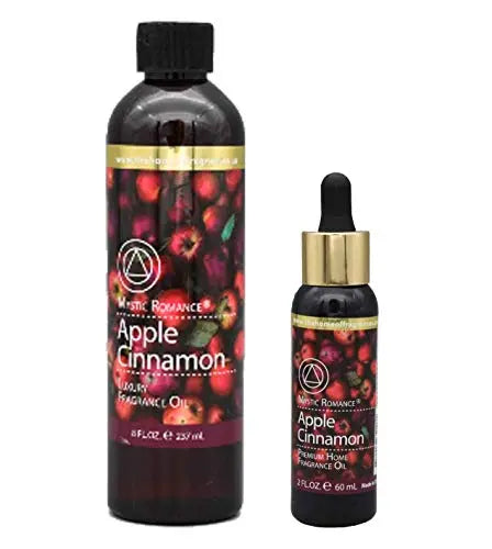 Apple Cinnamon 8oz and 2oz Fragrance Oil Set (Two Bottles, one with Dropper) Msupps.comAU supplements