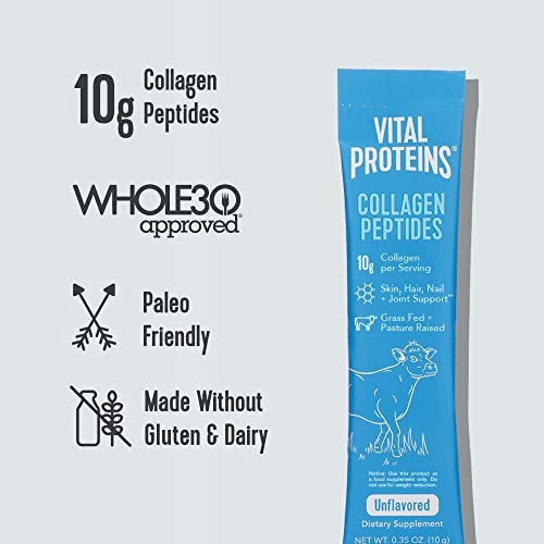 Vital Proteins Collagen Peptides Powder Supplement Travel Packs, Hydrolyzed Collagen Vital Proteins Au supplements